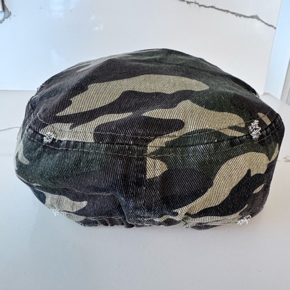 David And Young Cadet Army Cap in Distressed Camo - One Size - Picture 4 of 6